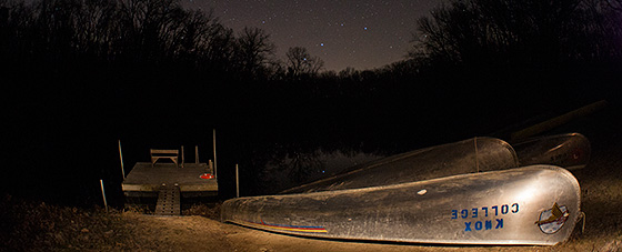 Green Oaks at night.