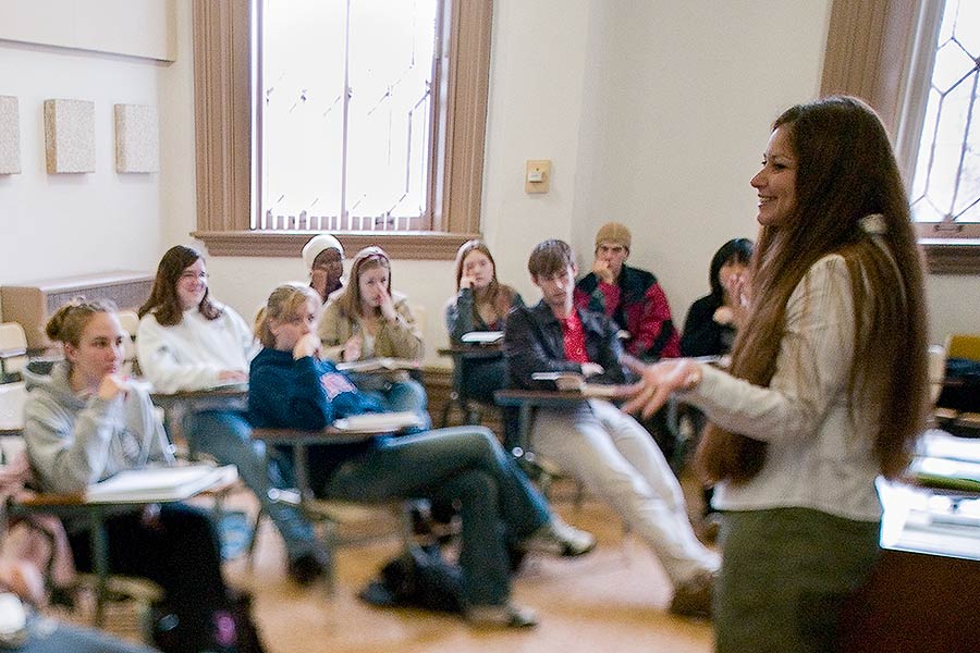 Associate professor of English Gina Franco