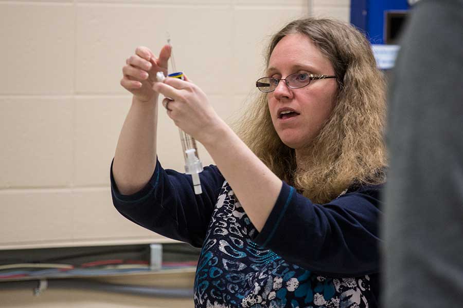 Associate professor of chemistry Helen Hoyt