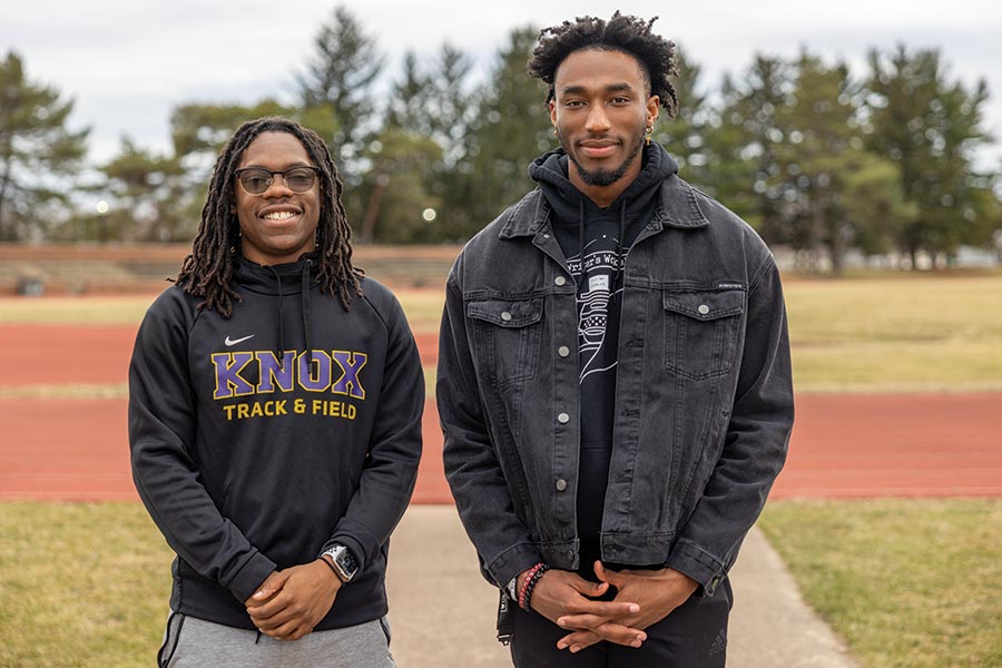 Junior Tyrell Pierce and senior Derrick Jackson