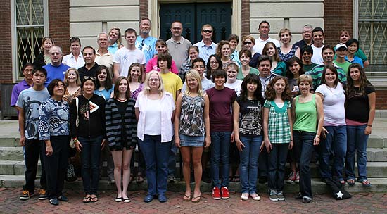 Knox College class of 2013 legacy students and their families.