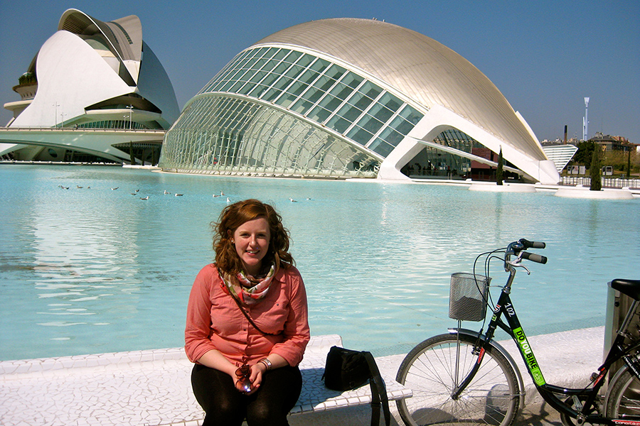 Hannah BAsil in Valencia, Spain. 