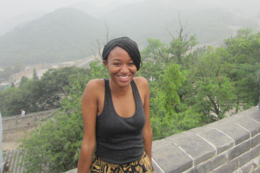 Allister Byrd at the Great Wall of China. 