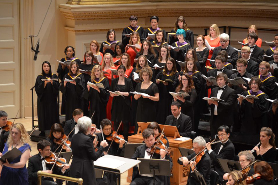 Knox College Choir at Carnegie Hall. 