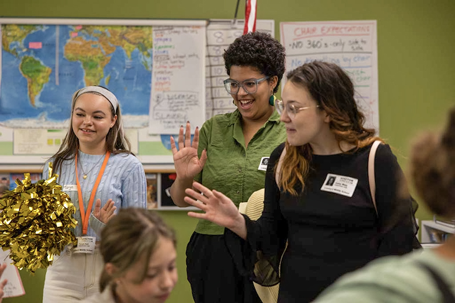 Knox students at Lombard Middle School