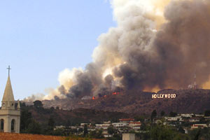 Hollywood Brush Fire