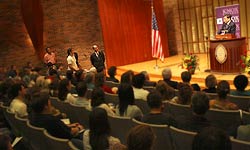 Ambassador Zhou in Kresge Hall