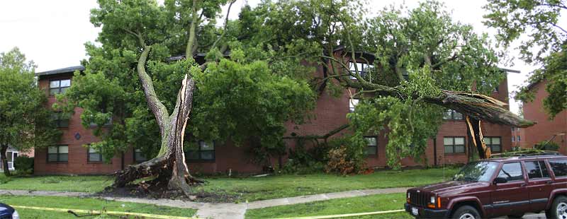 Storm Damage Residence Hall