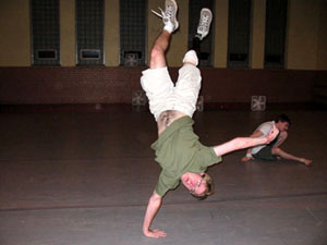 In his spare time, Harley Jackson '04 break dances.