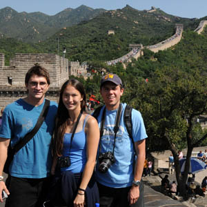 Although it may have been a hot day, climbing the Great Wall of China never felt cooler.