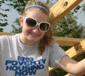 Stephanie O'Brien '08 volunteered for Habitat for Humanity each of her four years at Knox