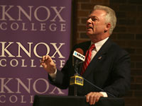 Steven Sauerberg at Senatorial Debate