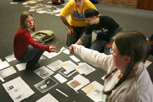 Students in Harbach Theatre