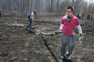 Knox College Prairie Burn