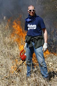 Knox College Prairie Burn