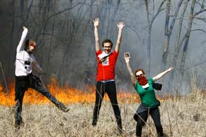 Knox College Prairie Burn