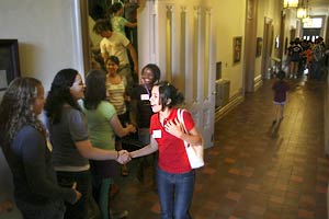 Pumphandle inside Old Main