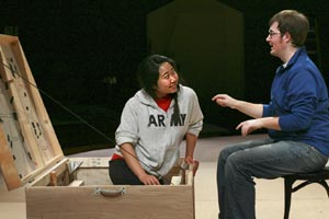 Lisa Choi and Randy Geary in Harbach Theatre