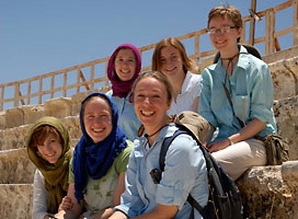 Knox students, faculty in Jordan