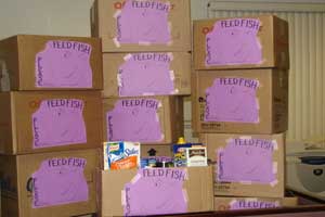 Boxes for food donations