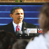 Students watch Barack Obama inauguration