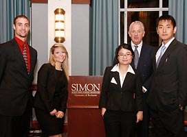 Knox College team for Simon School Case Competition