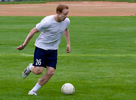 Players in Harambee Club soccer tournament.