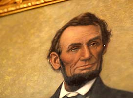 Lincoln portrait in Alumni Room