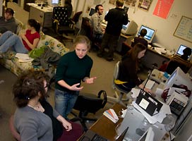 Newsroom of The Knox Student