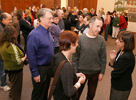 Teresa Amott with Knox faculty and staff