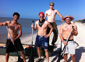 Knox students on Everglades canoe trip