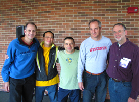 Mike Takehara '81 and friends