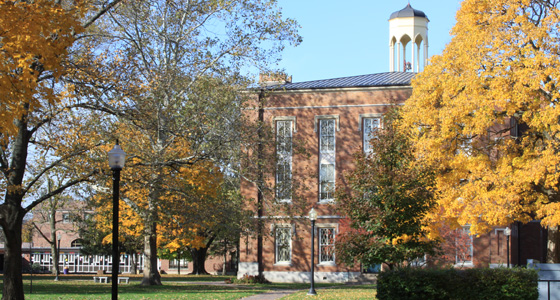 Knox's Old Main in fall