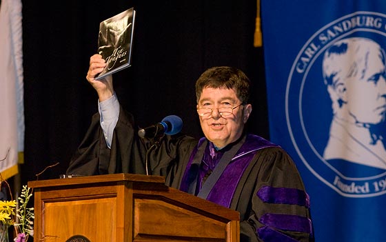 Roger Taylor at Carl Sandburg College Commencement