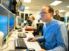 Benjamin Stripe at Argonne laboratory