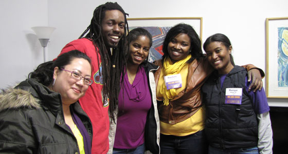 Kate Xiao, Mike Boyd, Monique Roberts, and friends at Homecoming