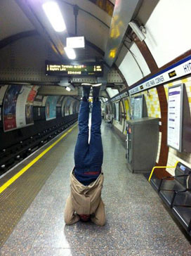 Gabe in the London Underground