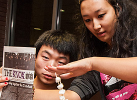 Knox College Habitat for Humanity Marshmallow Tower Contest