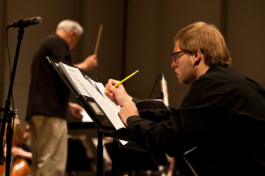 Nate Beck '13 combines his love of music and his interest in business and mangement through a Knox capstone experience. 