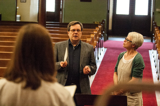 Jaakko Mantyjarvi, Knox Choir Director Laura Lane