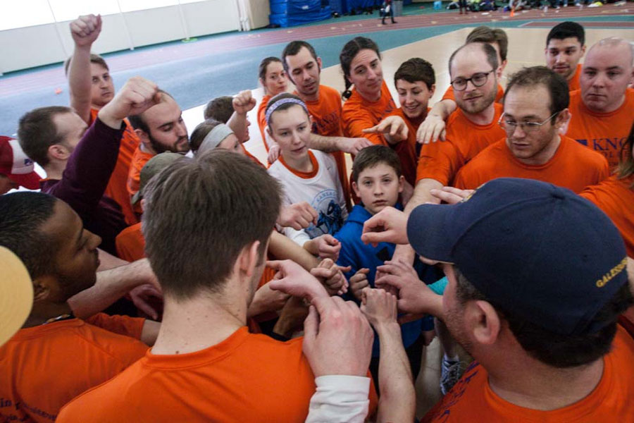 Alumni and students get together for a weekend of Ultimate Frisbee.