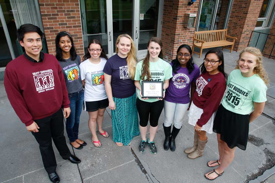 Through the award-winning Best Buddies club, Knox students develop friendships with local people who have developmental disabilities.