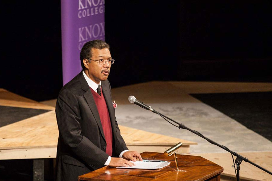 Knox's Dr. Martin Luther King Day Convocation included remarks from Professor Konrad Hamilton, one of the scholars who edited The Papers of Martin Luther King, Jr.