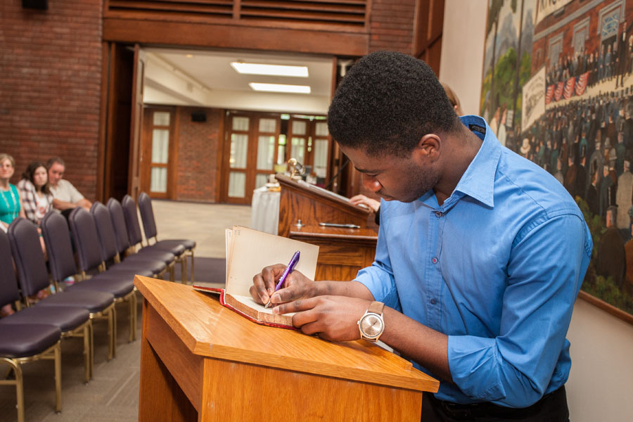 2015 Phi Beta Kappa Induction Ceremony at Knox College.