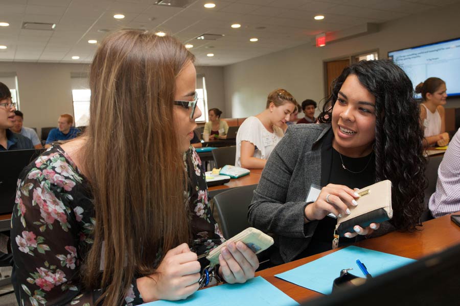 Knox College students further developed their abilities to analyze, collaborate, and communicate through the Fullbridge program.