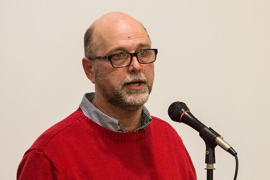 Knox College art professor Mark Holmes