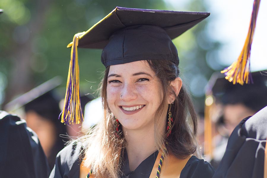 Elise Goitia at Commencement 2018