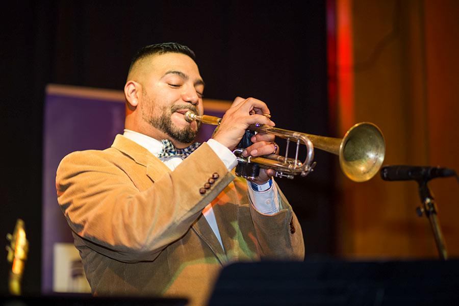 The Victor Garcia Organ Quintet plays for Rootabaga Festival 2017 at the Fat Fish Pub.