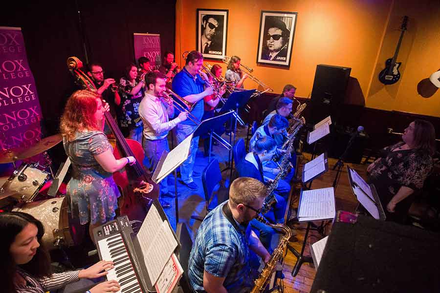 The Knox-Rootabaga Jazz Festival offered performances by Greg Ward & 10 Tongues and Matt Ulery's Loom with the Knox-Galesburg Symphony String Quartet, as well as performances by the Knox Alumni Big Band, Faculty and Friends Combo, and the Knox Jazz Ensemble.