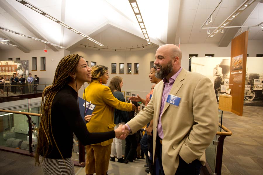 Alumni and students at the Career Impact Summit